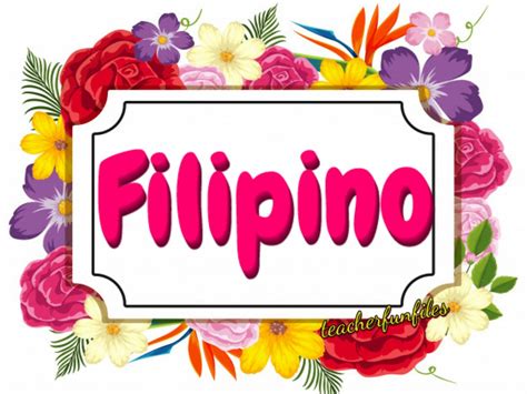 clipart filipino subject design